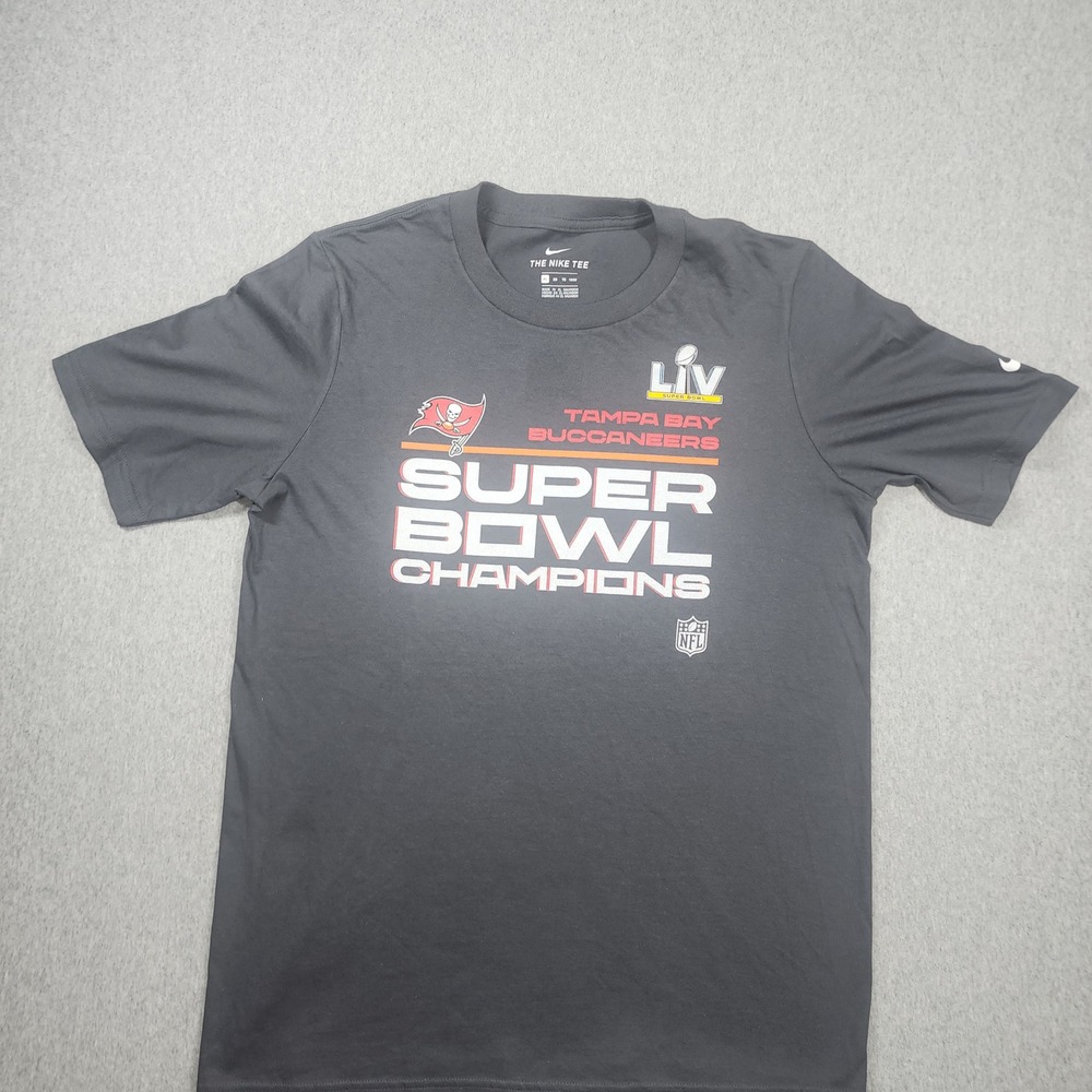 Nike Tampa Bay Buccaneers T-Shirt Youth XL Grey Excellent Super Bowl LV Champs
